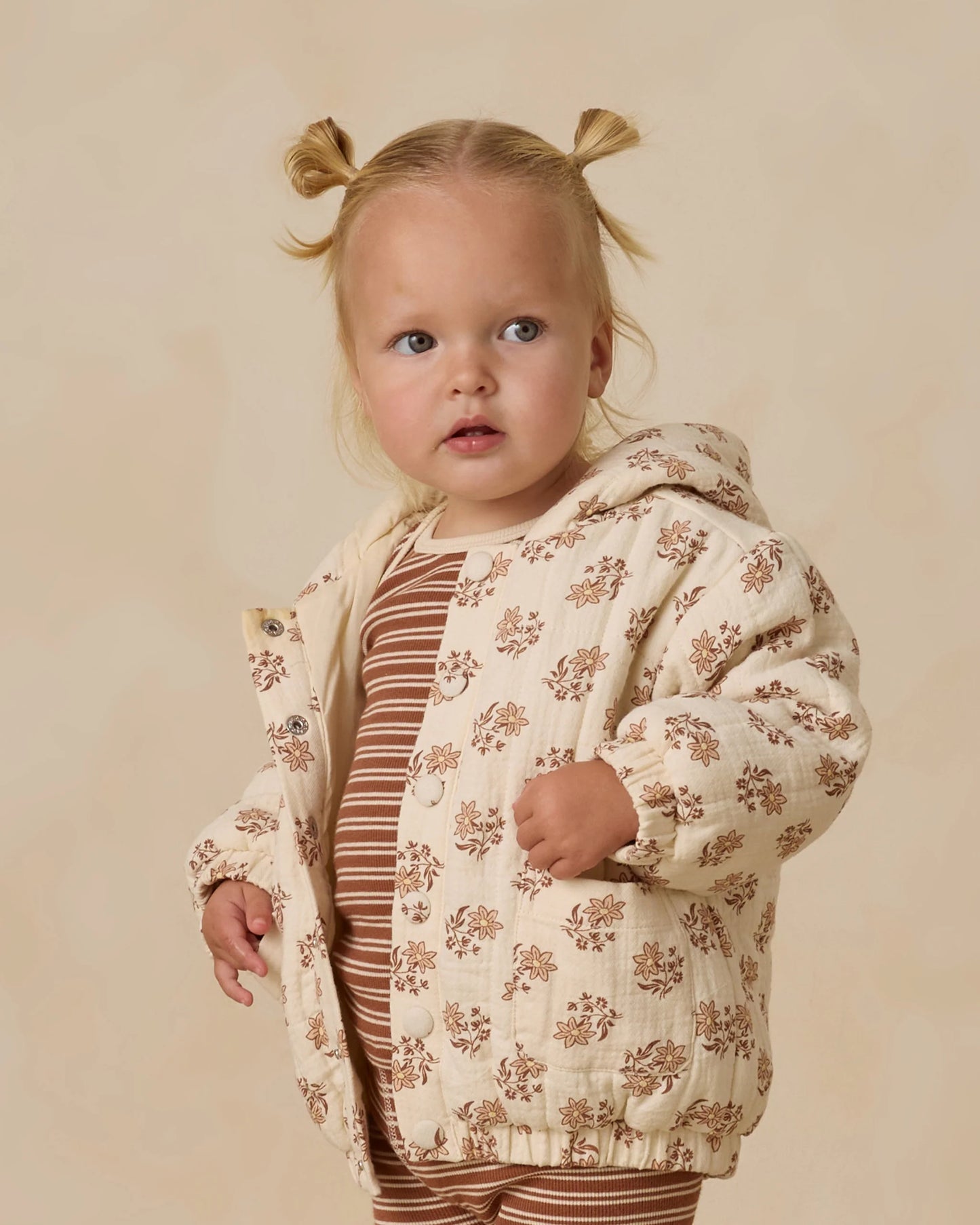 Hooded Woven Jacket- Daylily