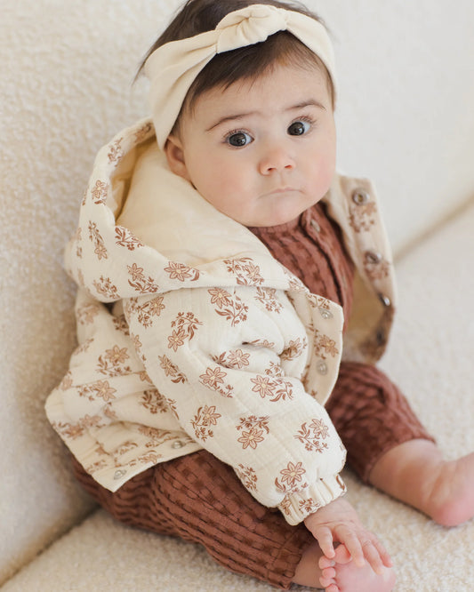 Hooded Woven Jacket- Daylily