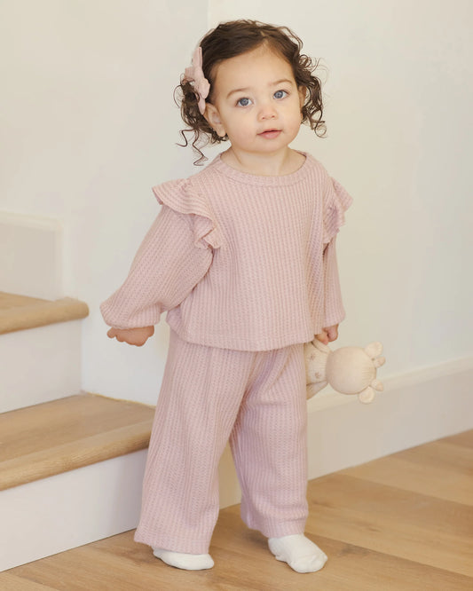 QM Ruffle Cozy Set- Rose
