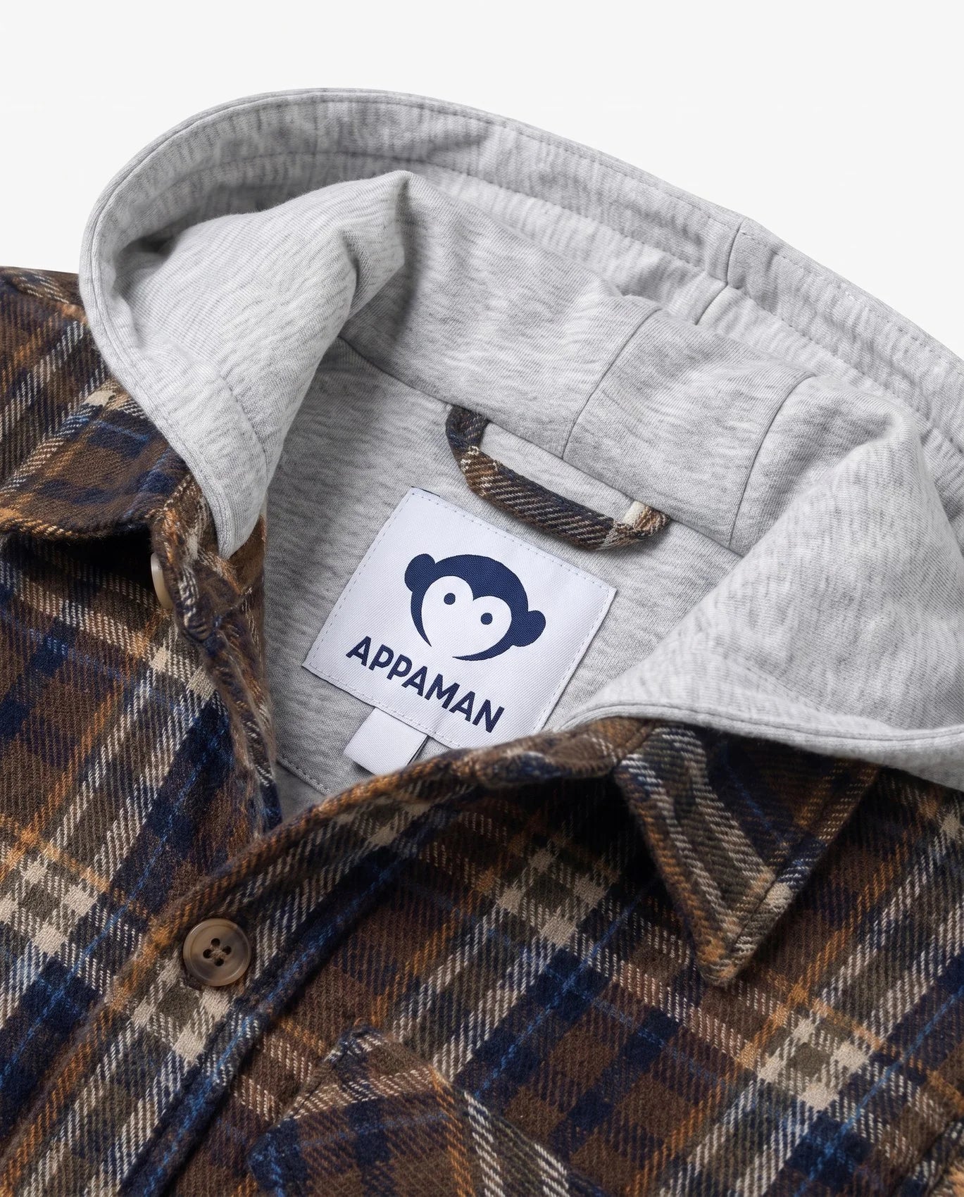 Glen Hooded Shirt - Earth Plaid