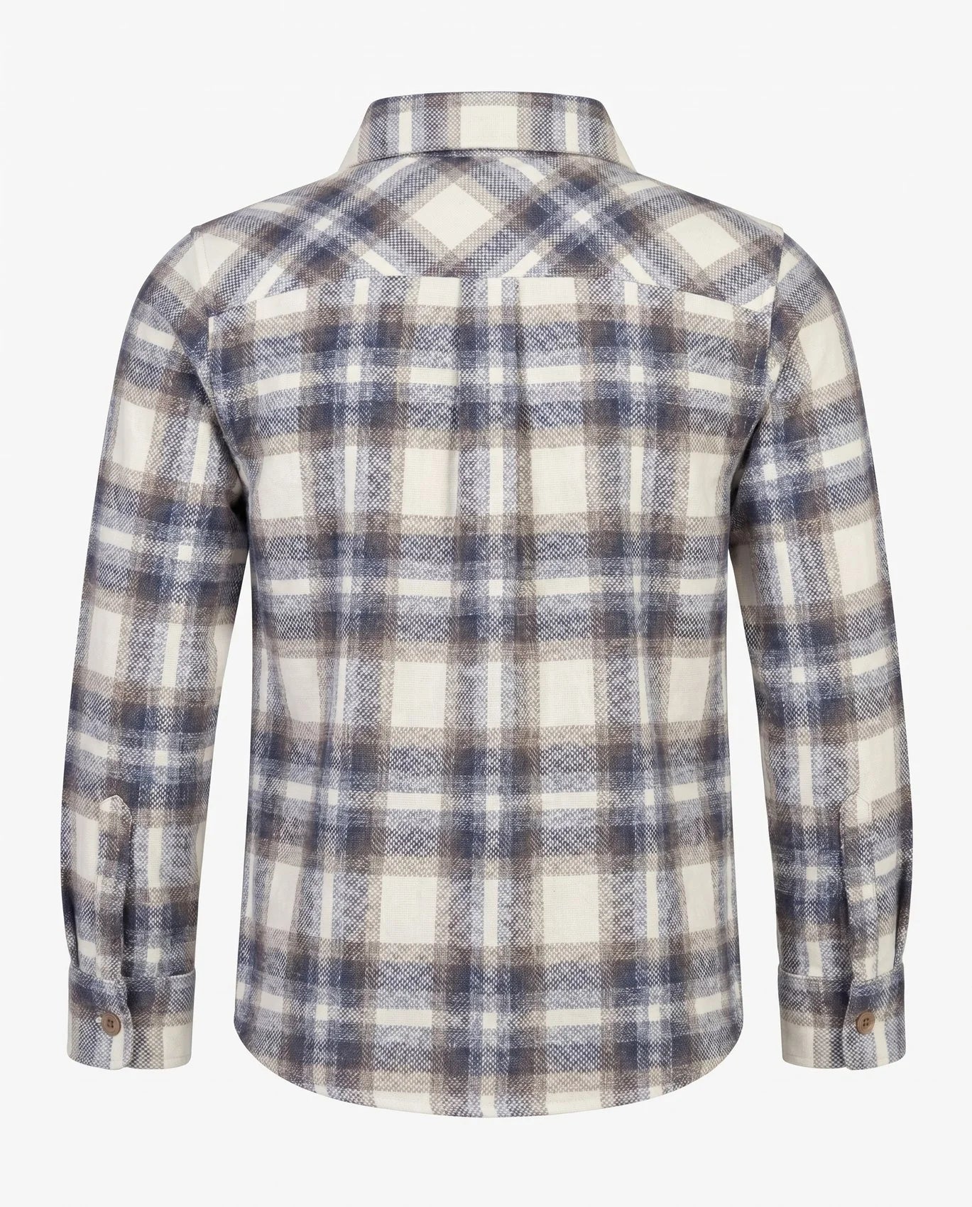 Flannel Shirt- Off White Plaid