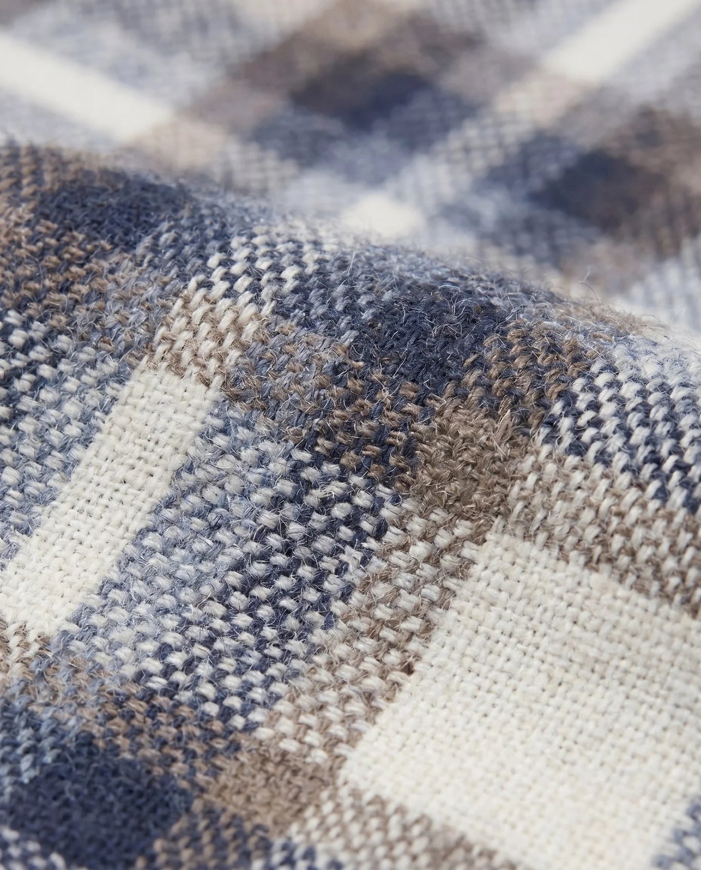 Flannel Shirt- Off White Plaid