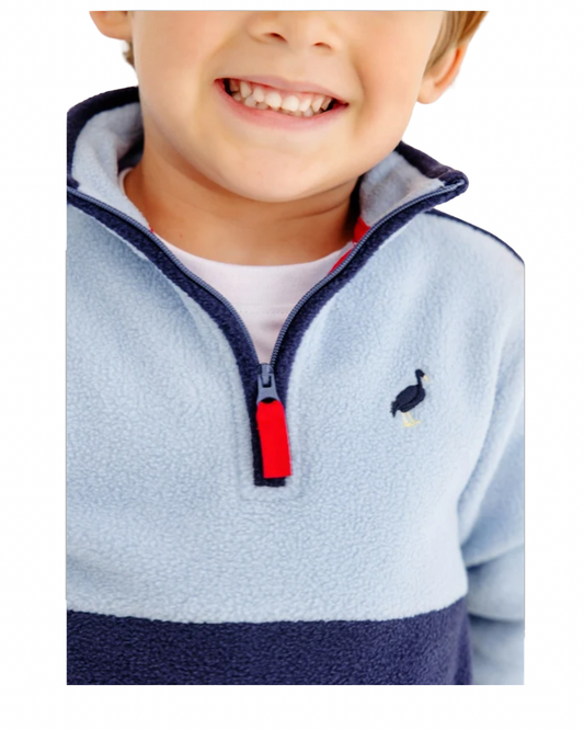 Hayword Half-Zip- Blue/Navy