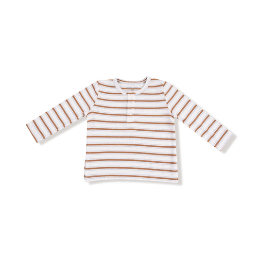 Henley - Vintage Brown Stripe