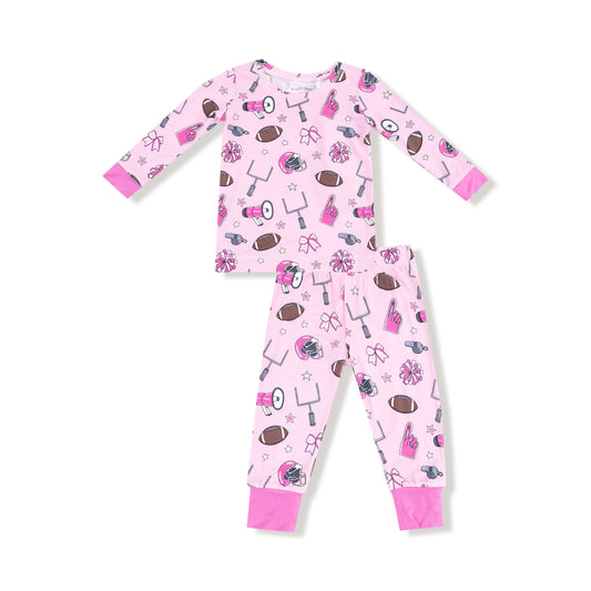 AD Loungewear L/S - Pink Game Day
