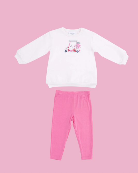 Sweatshirt Pink Golf & Pink Legging