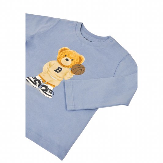 LS Shirt - Lt Blue Bear