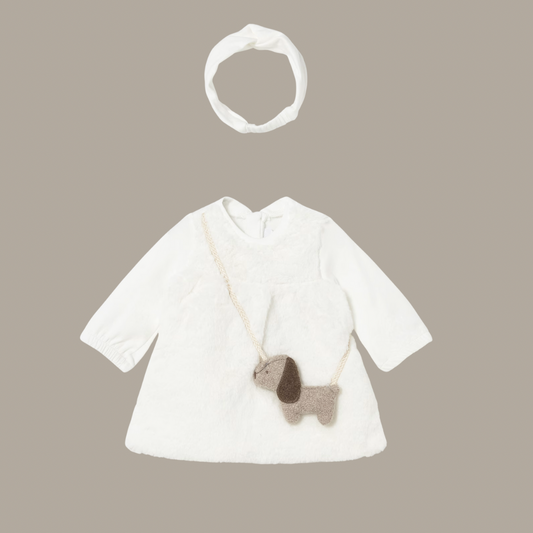 Dog Dress in Natural