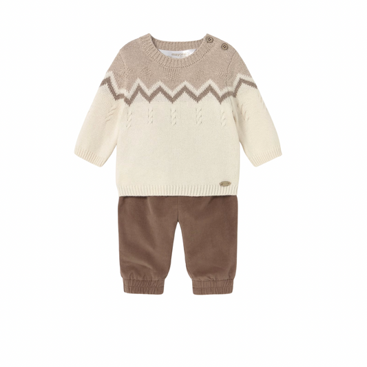 Trouser & Sweater Set - Brown