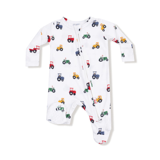 AD Zip Footie - Mini Tractors