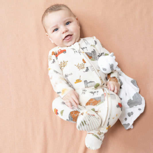 AD Zip Footie - Hay Farmer