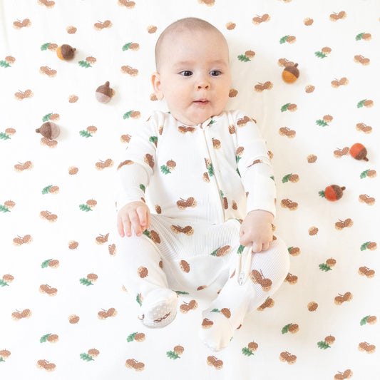 AD Zip Footie - Tiny Acorns