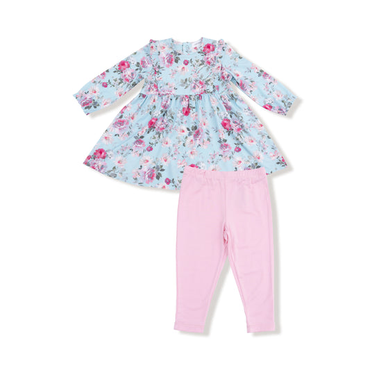 Ruffle  Dress & Legging - Charlotte Floral
