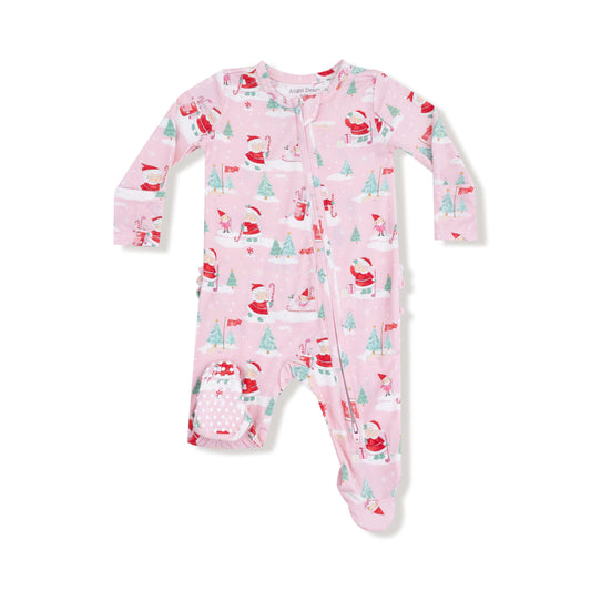 AD Ruffle Footie - Golfing Mrs. Claus & Elves