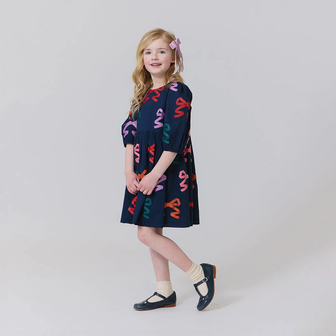 Brooke Dress- Bow Applique