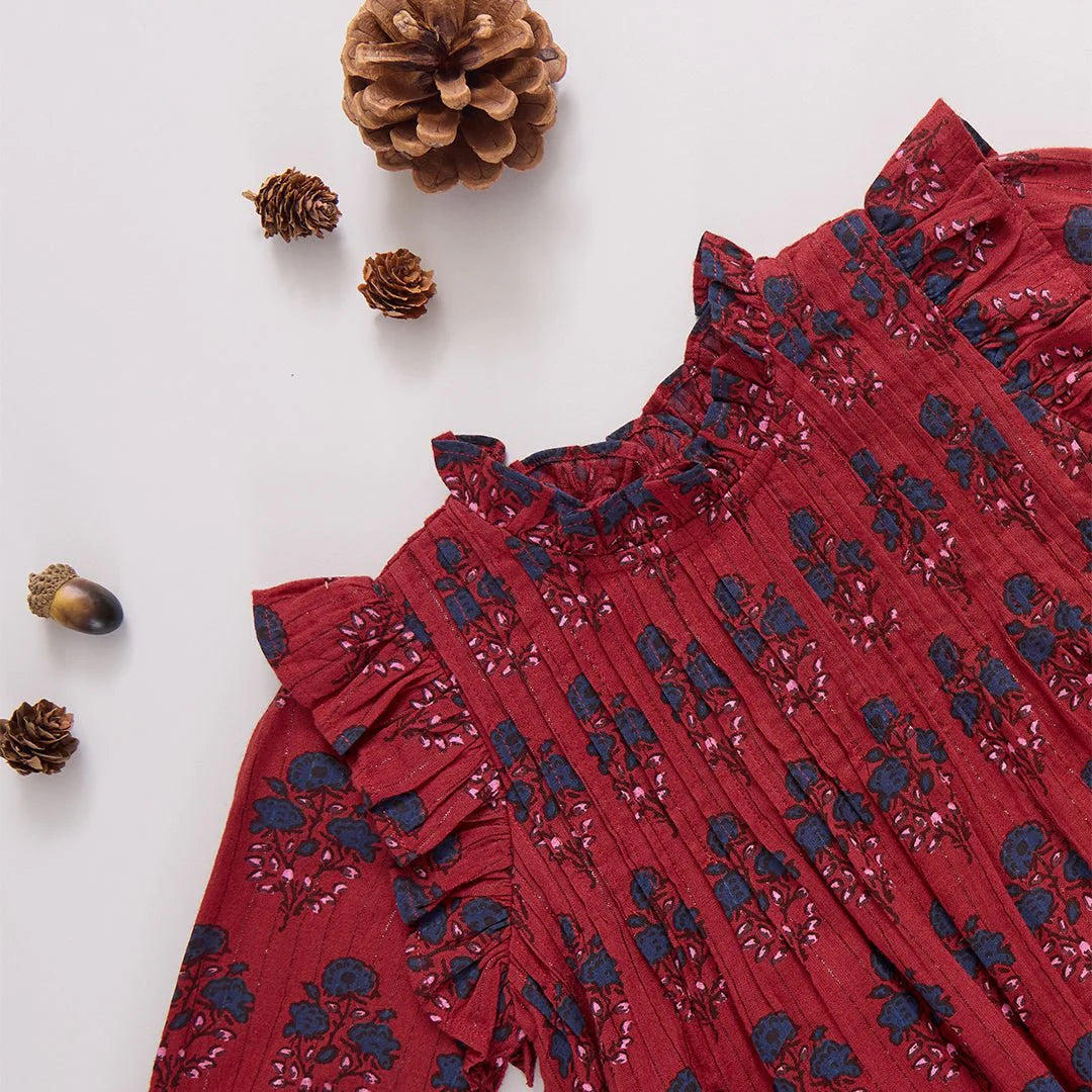 Jaipur 2-pc Set - Red Autumn Strawflower