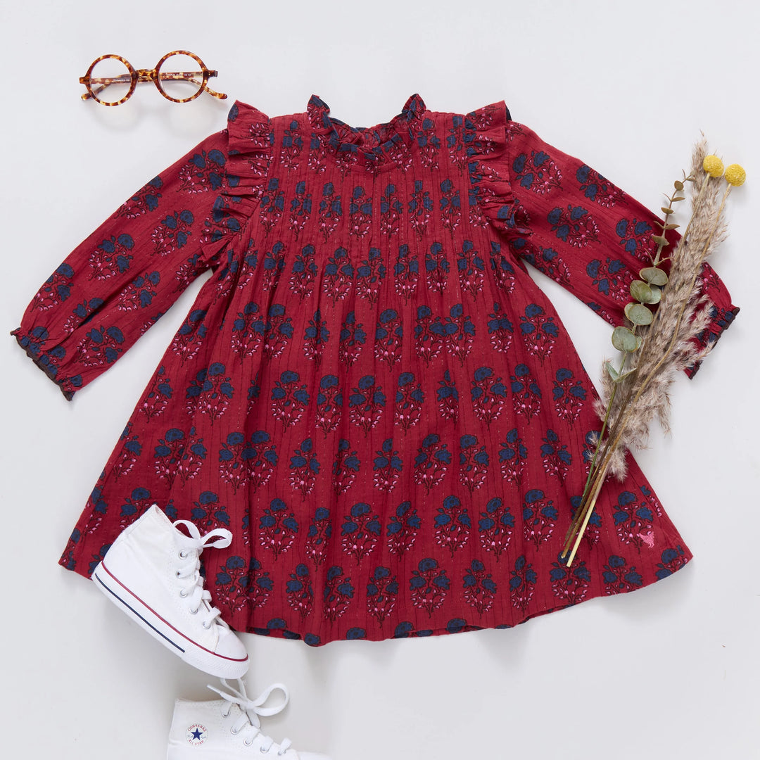Jaipur 2-pc Set - Red Autumn Strawflower