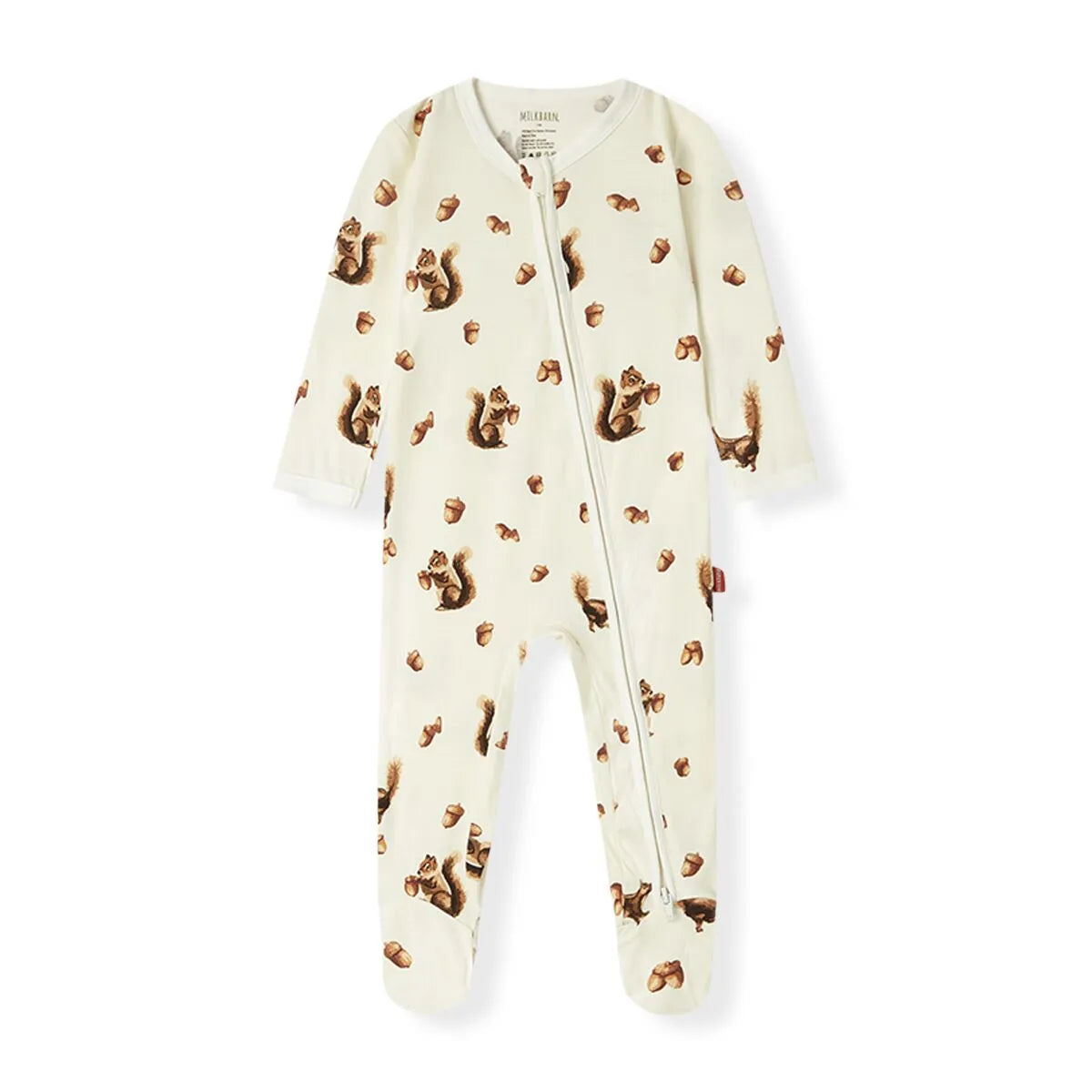 MB Zipper Footed Romper - Chipmunk