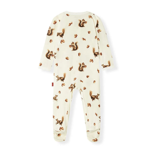 MB Zipper Footed Romper - Chipmunk