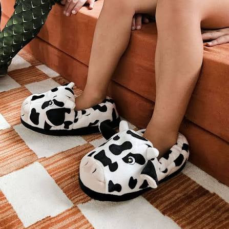 Light Up Slippers- Moo Moo Cow