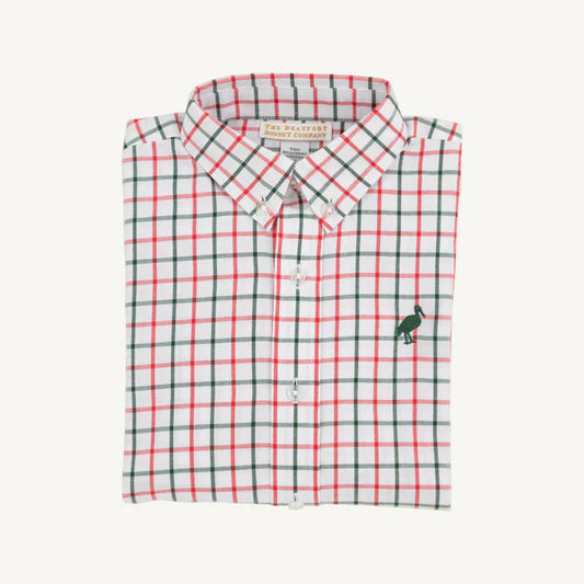 Dean's List Dress Shirt - Grier Green/Tattersall