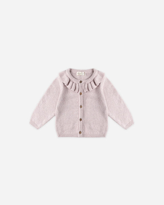 Ruffle Cardigan- Lilac