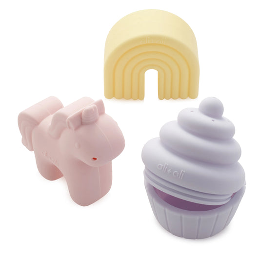 Ali+Oli Bath Toys - Unicorn- 3pc Water Set