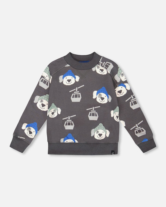 Dogs w/Beanie- Sweatshirt