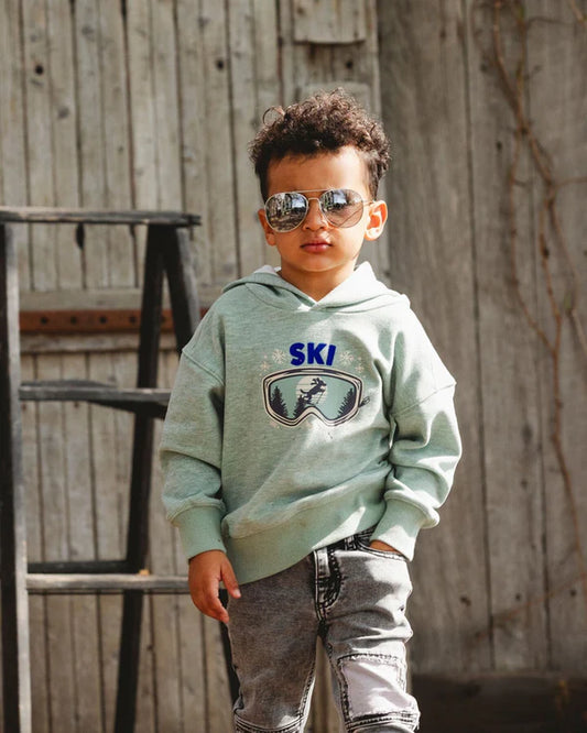 Hoodie- Green Ski