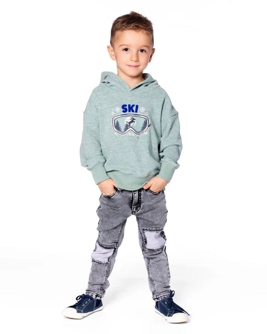 Hoodie- Green Ski