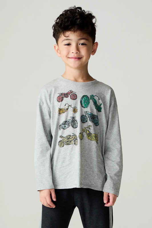 Chaser Tee- Moto Grey