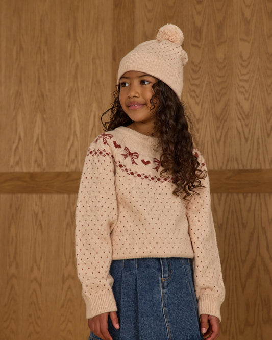 Fair Isle Sweater- Bows