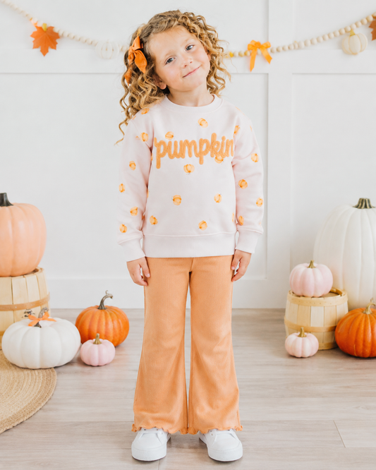 Pumpkin Stitch Patch Sweatshirt