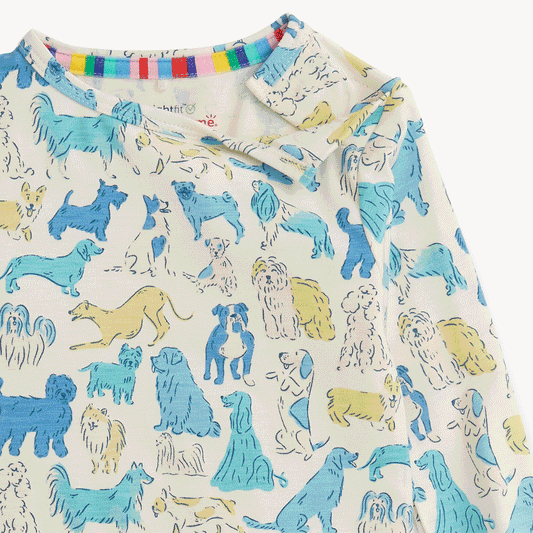 2pc PJ Set - It's A Pawty Blue