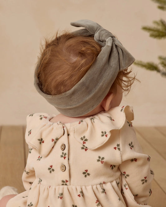 Velour Bow HB- Forest