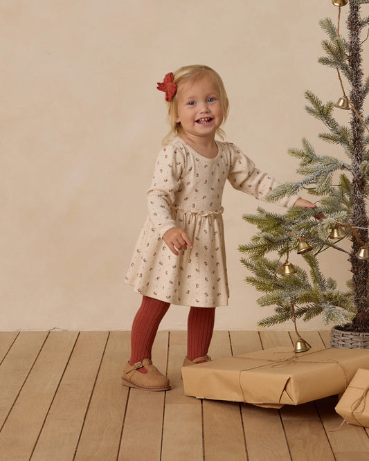 Alda Dress- Holly Berry