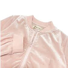 Sparkle Velvet Jacket- Pink