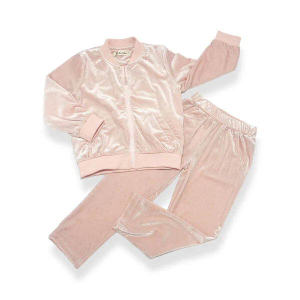 Sparkle Velvet Jacket- Pink