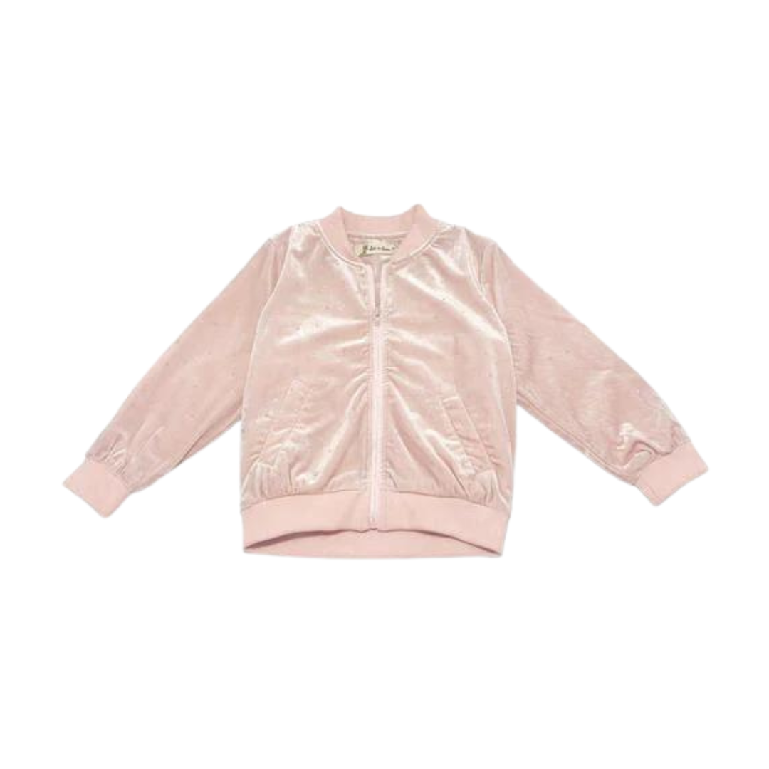 Sparkle Velvet Jacket- Pink