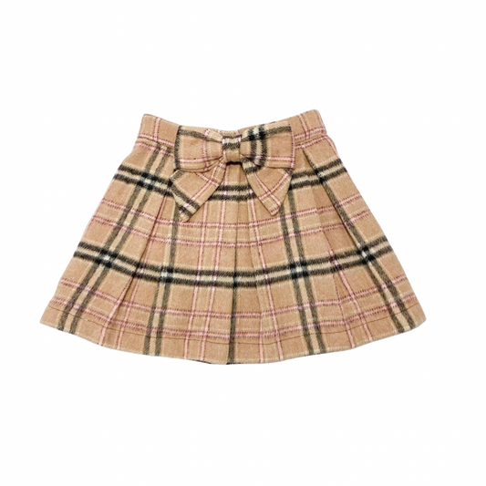 Plaid Wool Skirt