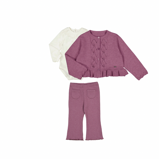 Orchid Knit Set - 3 pc