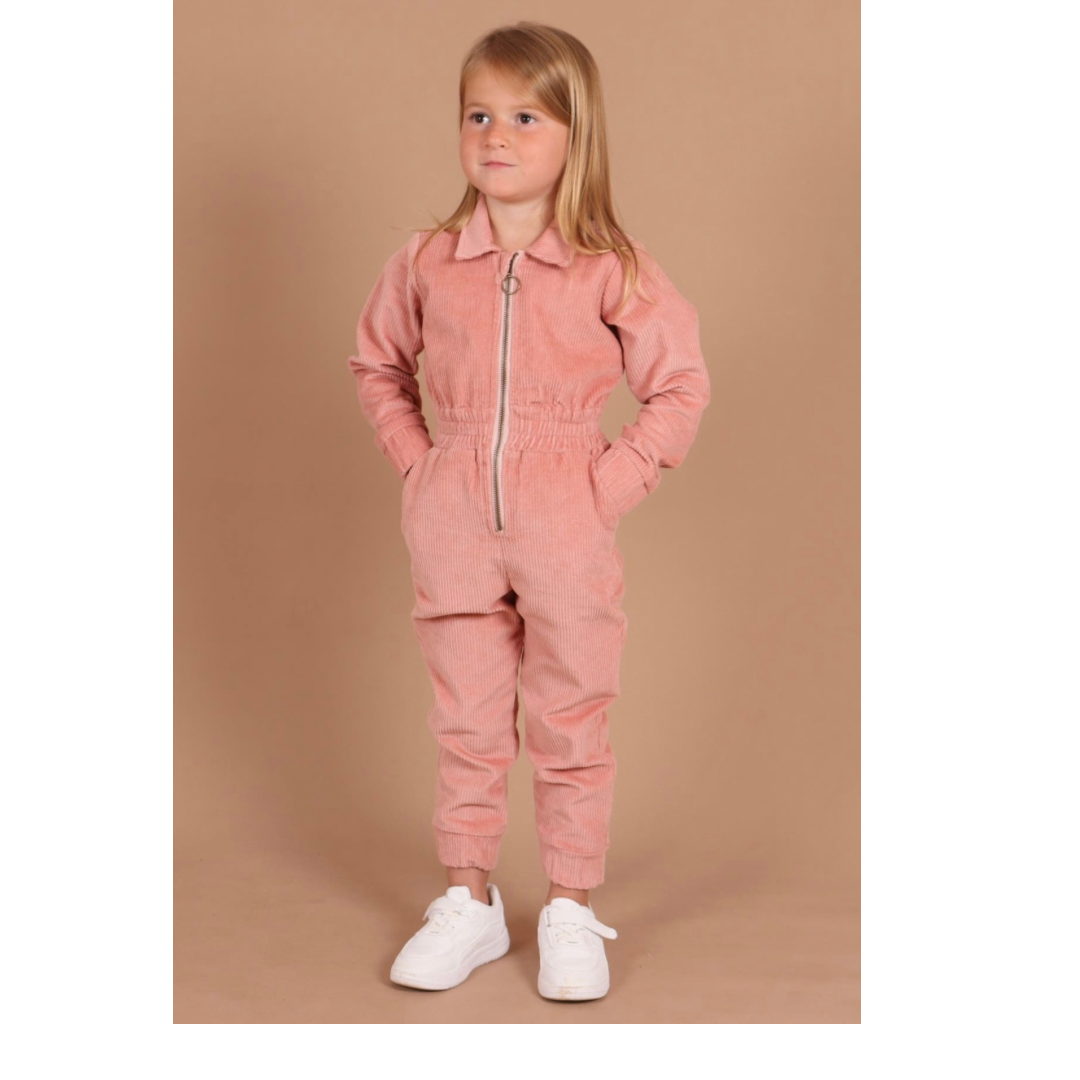 Corduroy Jumpsuit - Dusty Rose