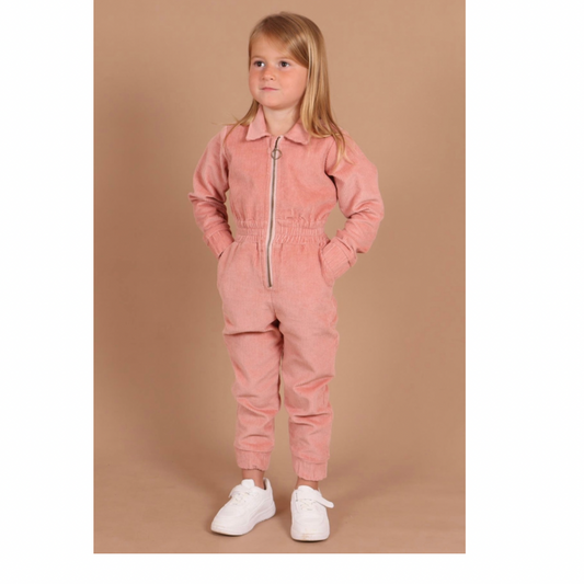 Corduroy Jumpsuit - Dusty Rose