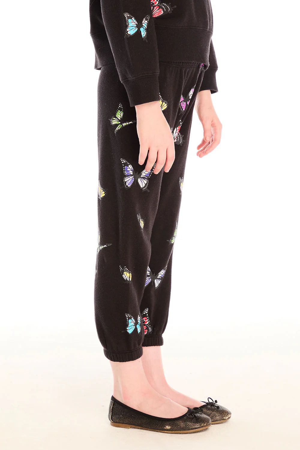 Slouchy Pant- Black Butterfly