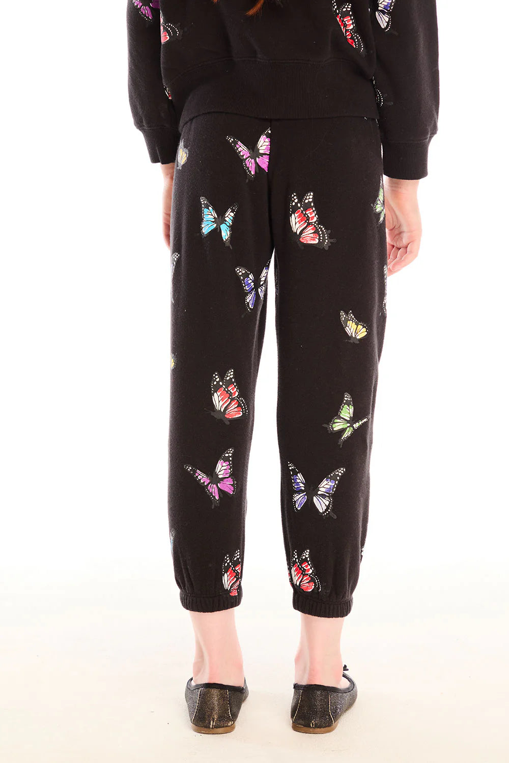 Slouchy Pant- Black Butterfly