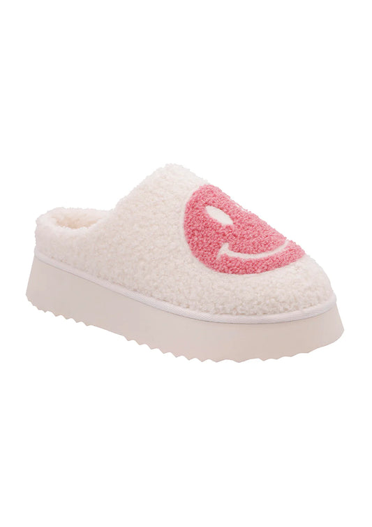 Blush Smiley Slipper