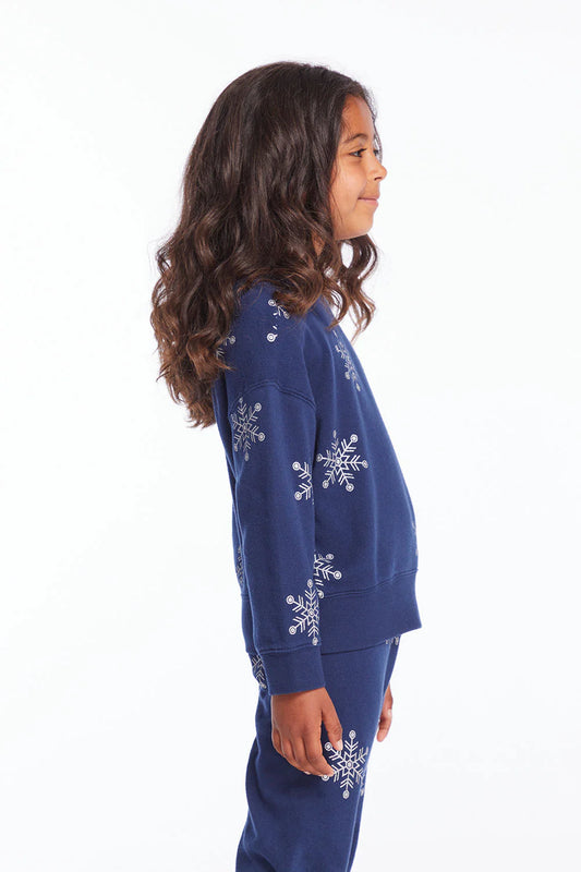 Snowflake Glitter Pullover