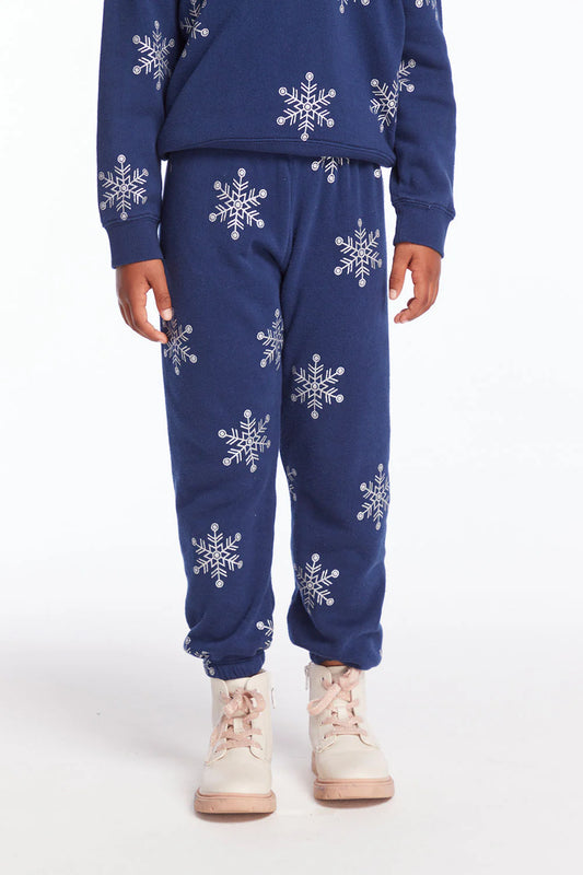 Snowflake Glitter Slouchy Pant