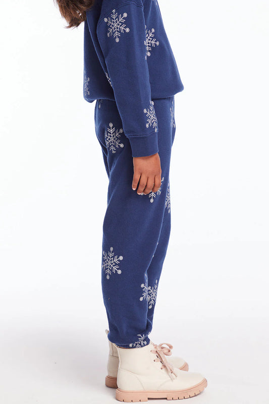 Snowflake Glitter Slouchy Pant