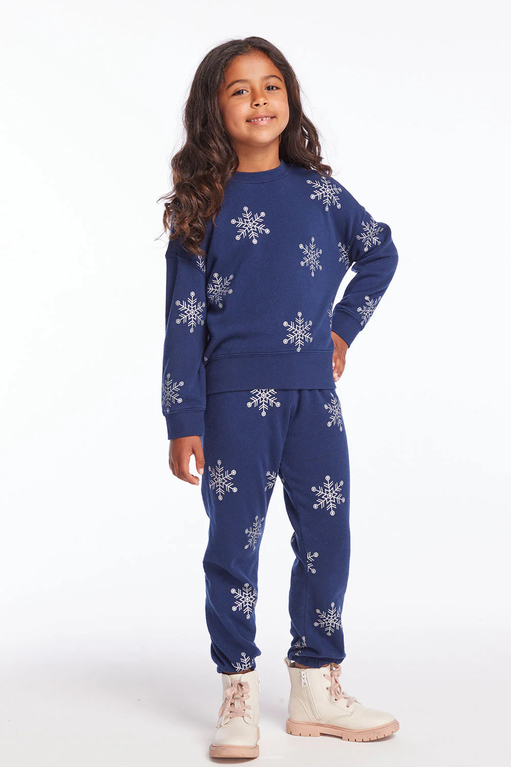 Snowflake Glitter Slouchy Pant